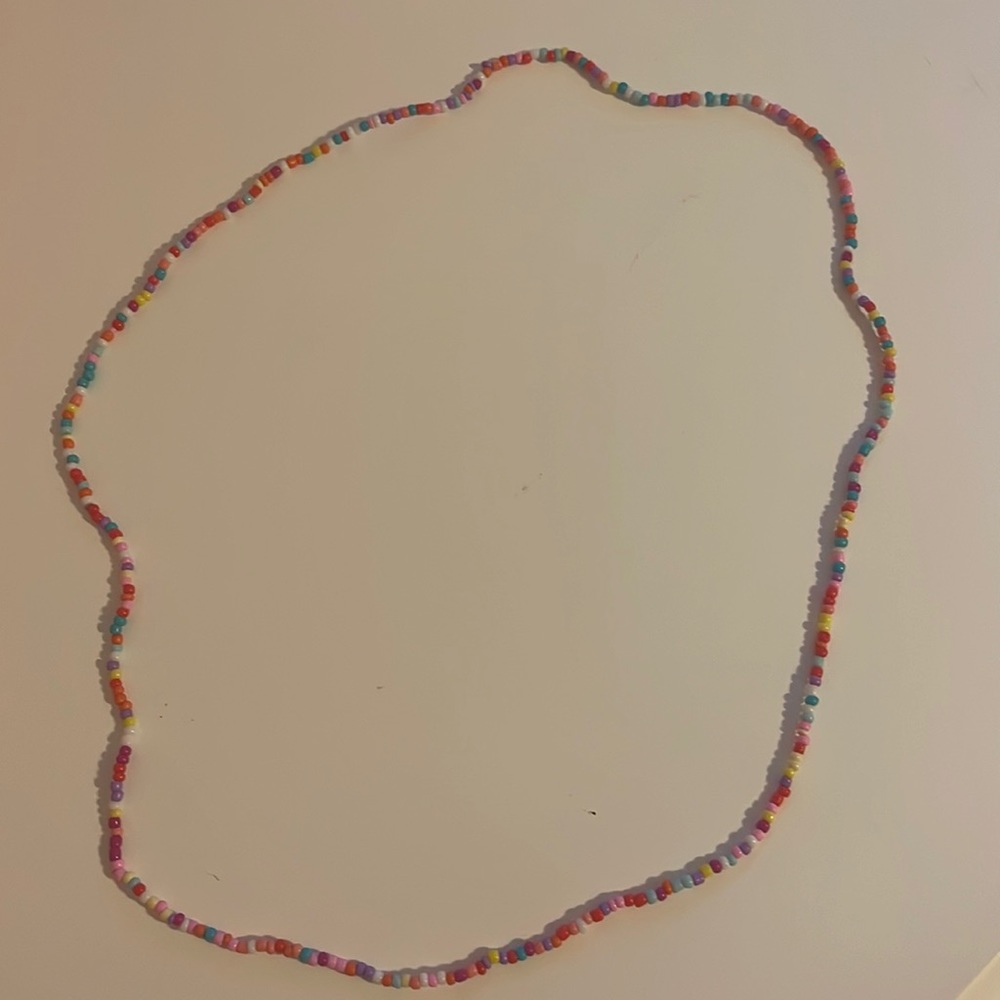 Multicolor beaded necklace
